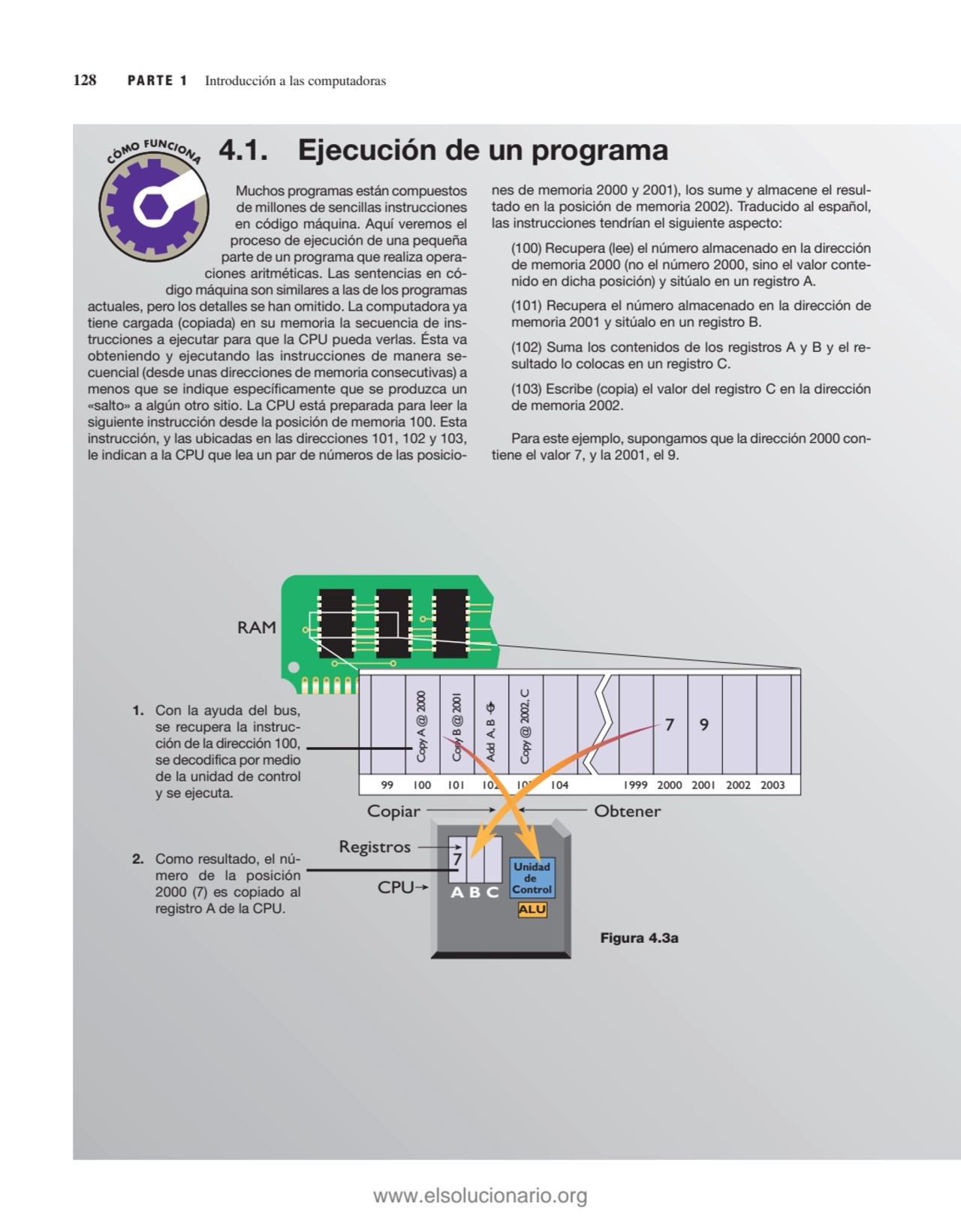 128 PARTE 1 Introducción a las computadoras
Muchos programas están compuestos
de millones de senc…