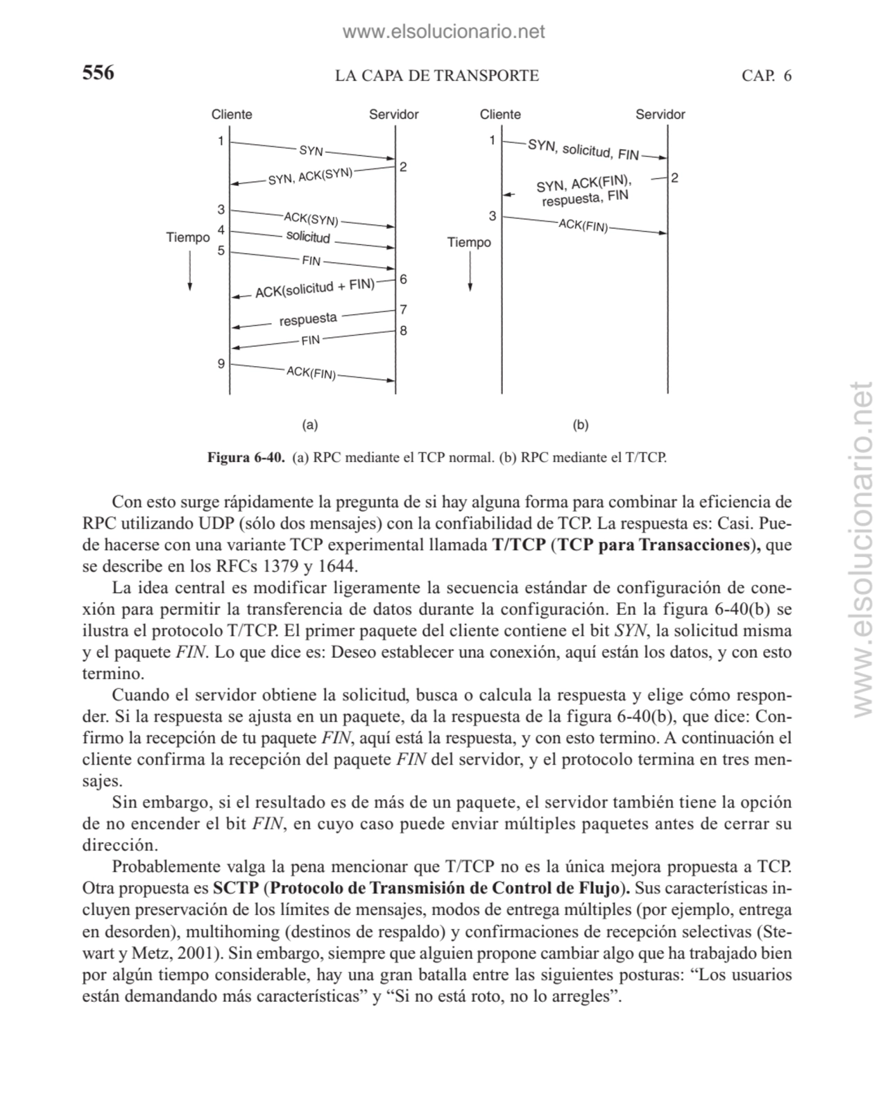 LA CAPA DE TRANSPORTE
Con esto surge rápidamente la pregunta de si hay alguna forma para combinar …