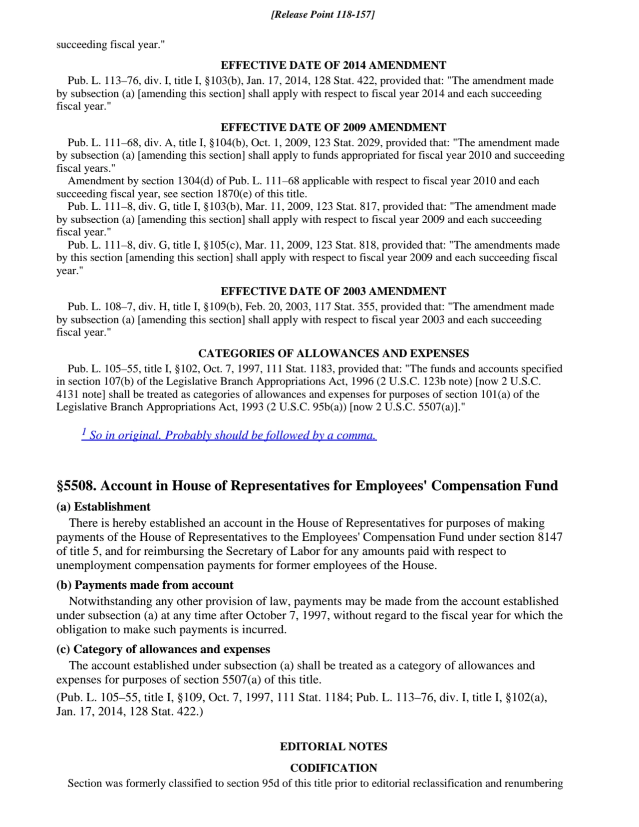 succeeding fiscal year."
EFFECTIVE DATE OF 2014 AMENDMENT
Pub. L. 113–76, div. I, title I, §103(b…