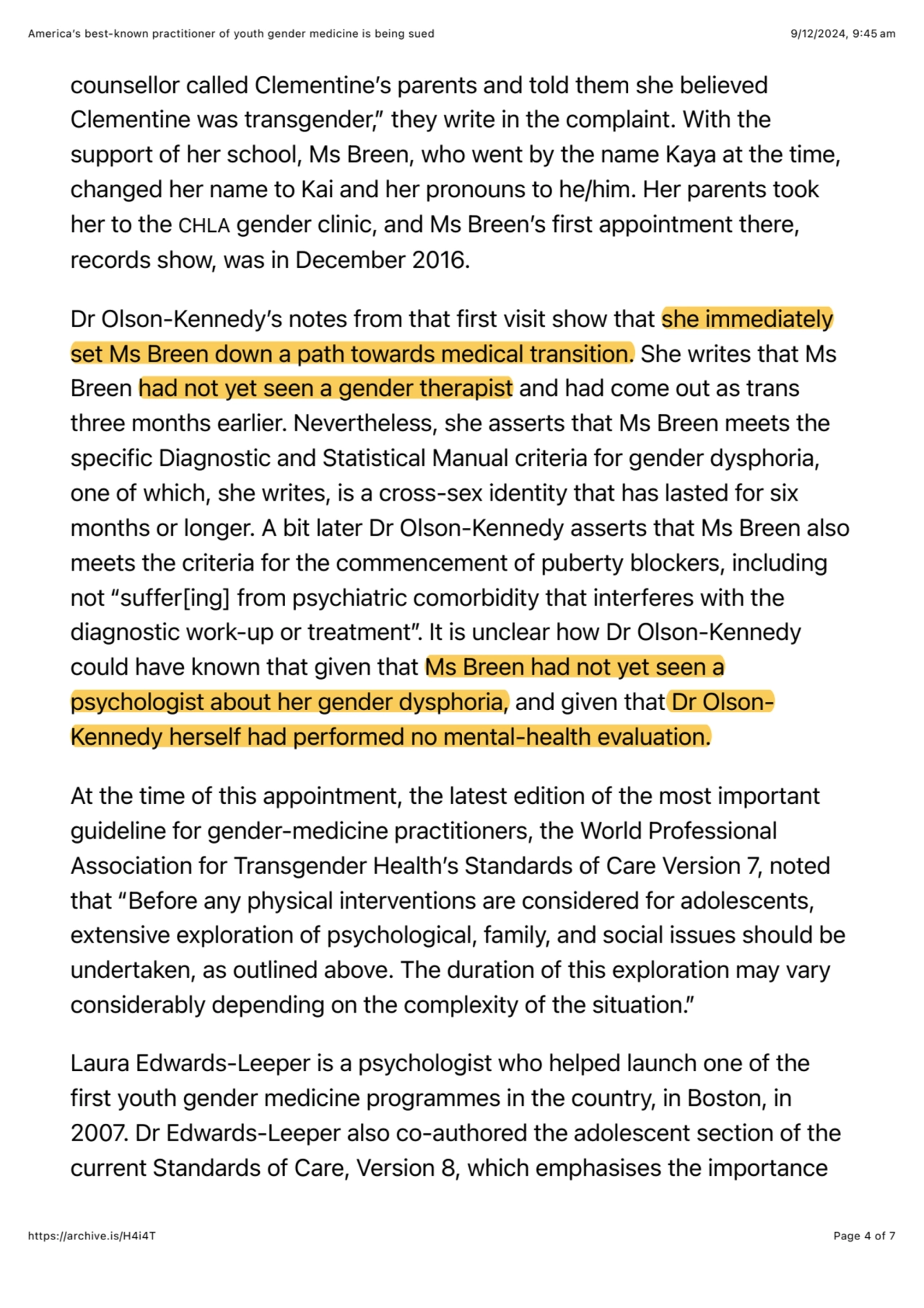 America’s best-known practitioner of youth gender medicine is being sued 9/12/2024, 9:45 am
https:…