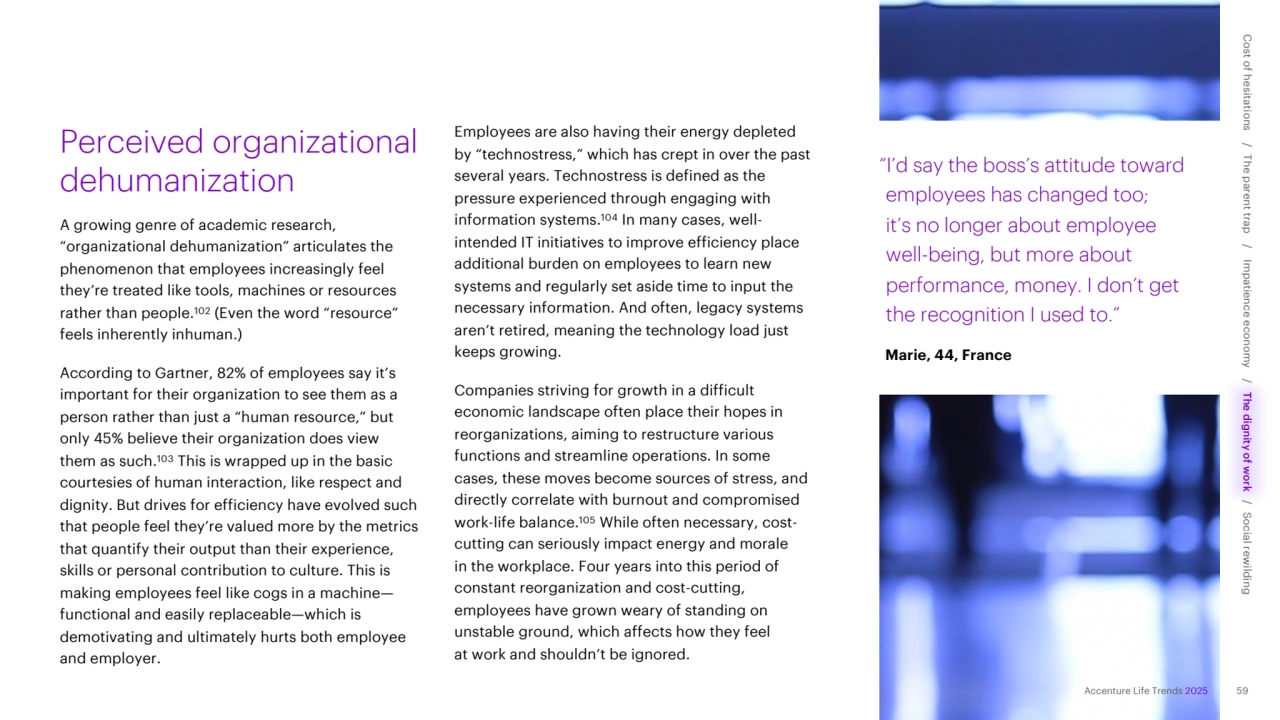 Accenture Life Trends 2025
Perceived organizational 
dehumanization 
A growing genre of academic…