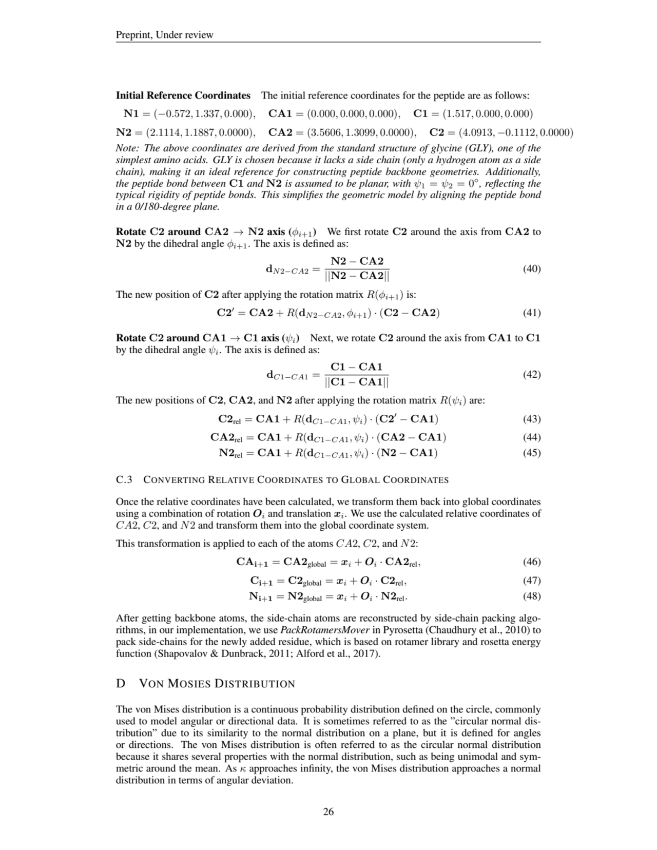 Preprint, Under review
Initial Reference Coordinates The initial reference coordinates for the pep…