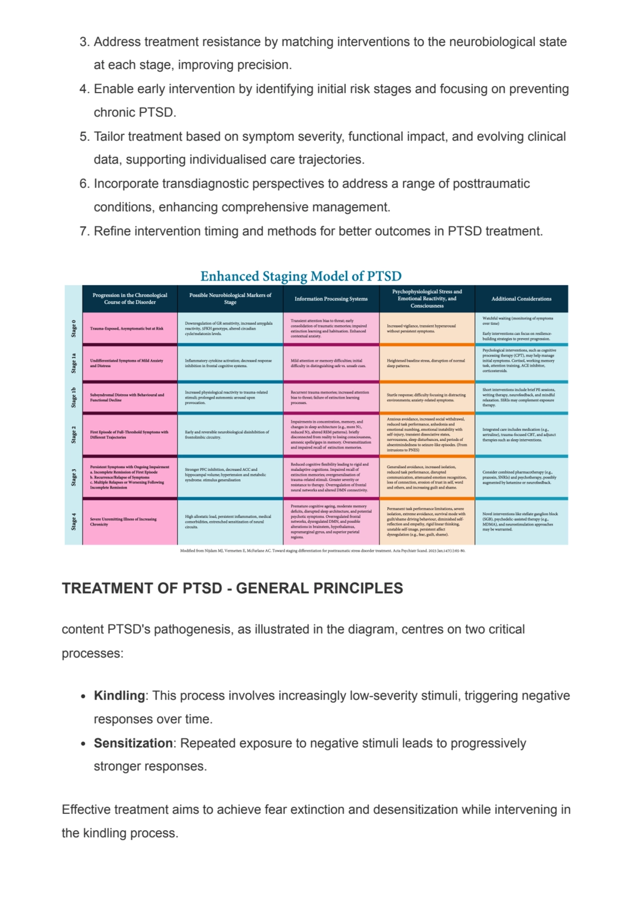 3. Address treatment resistance by matching interventions to the neurobiological state
at each sta…