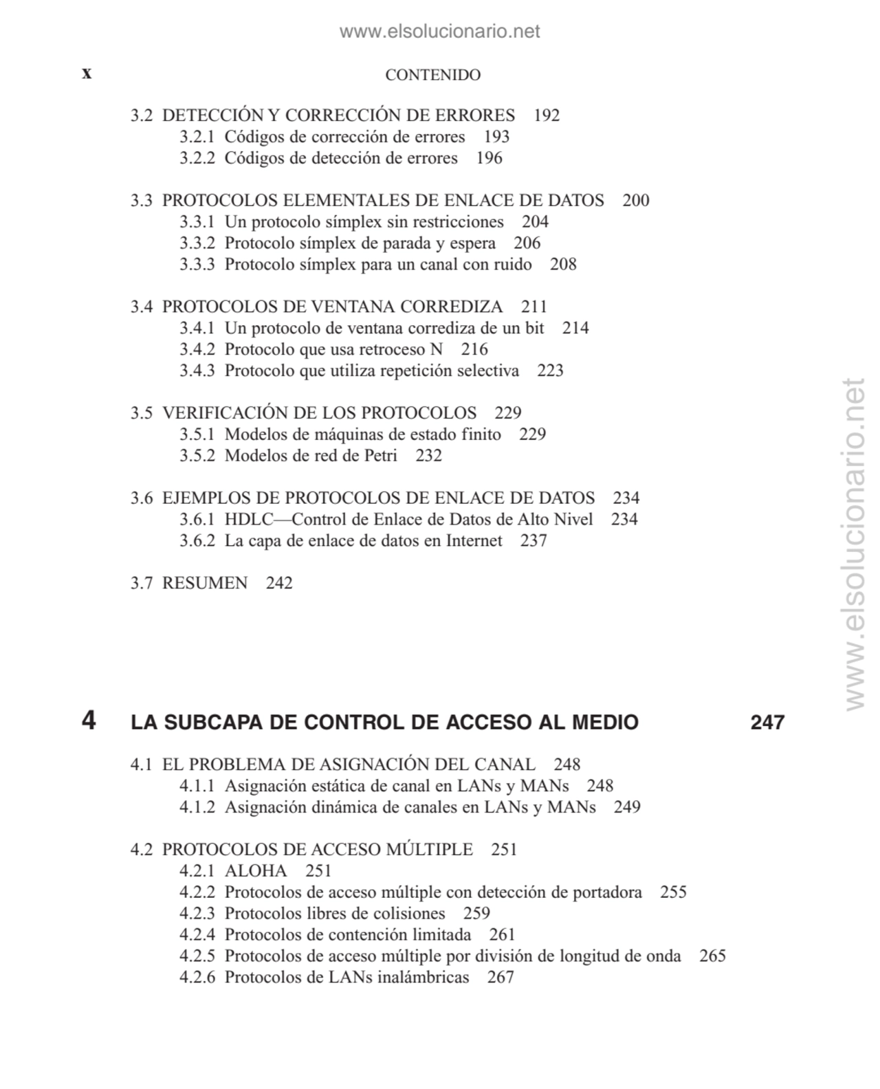 CONTENIDO
3.2 DETECCIÓN Y CORRECCIÓN DE ERRORES 192
3.2.1 Códigos de corrección de errores 193
3…