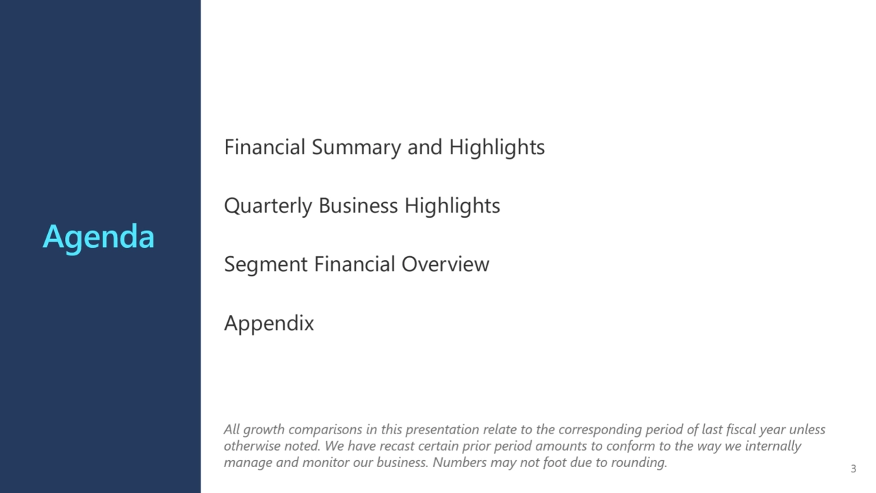 Microsoft Q2 2025 earnings presentation - Page 3