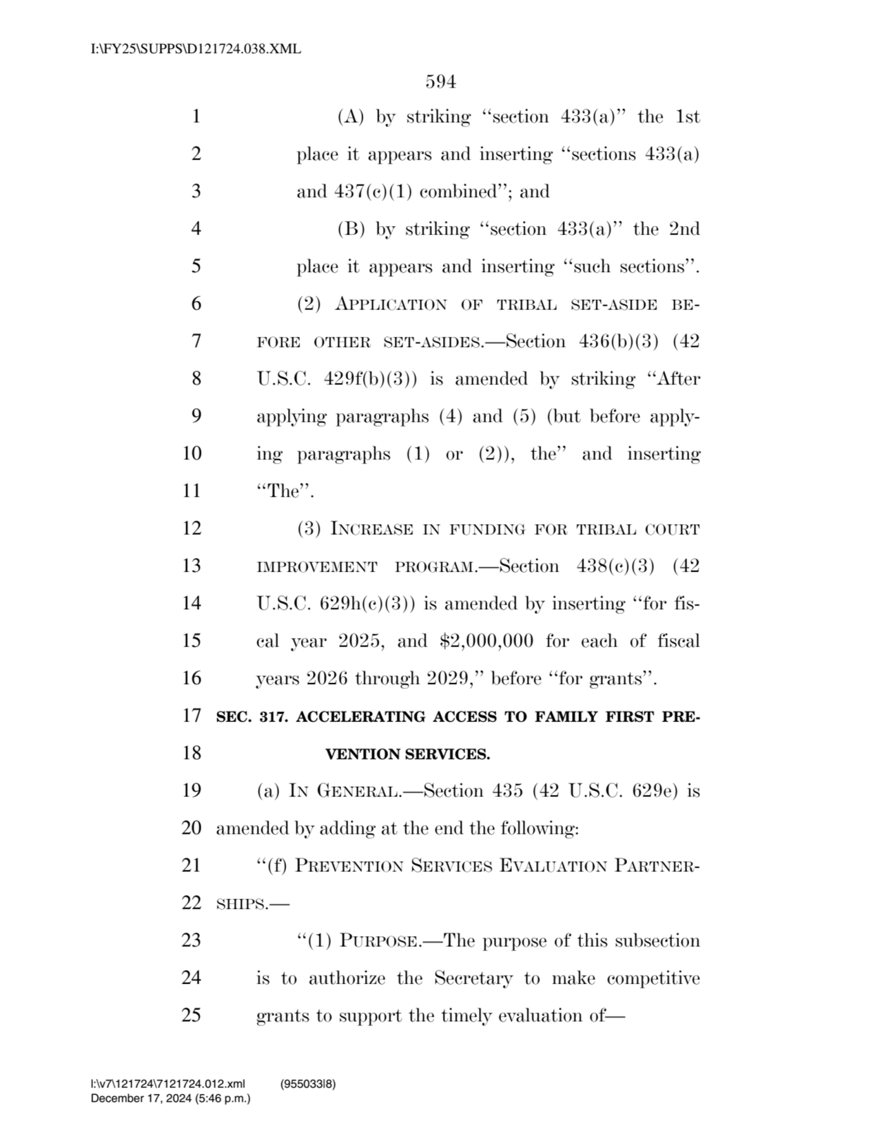 594 
1 (A) by striking ‘‘section 433(a)’’ the 1st 
2 place it appears and inserting ‘‘sections 43…