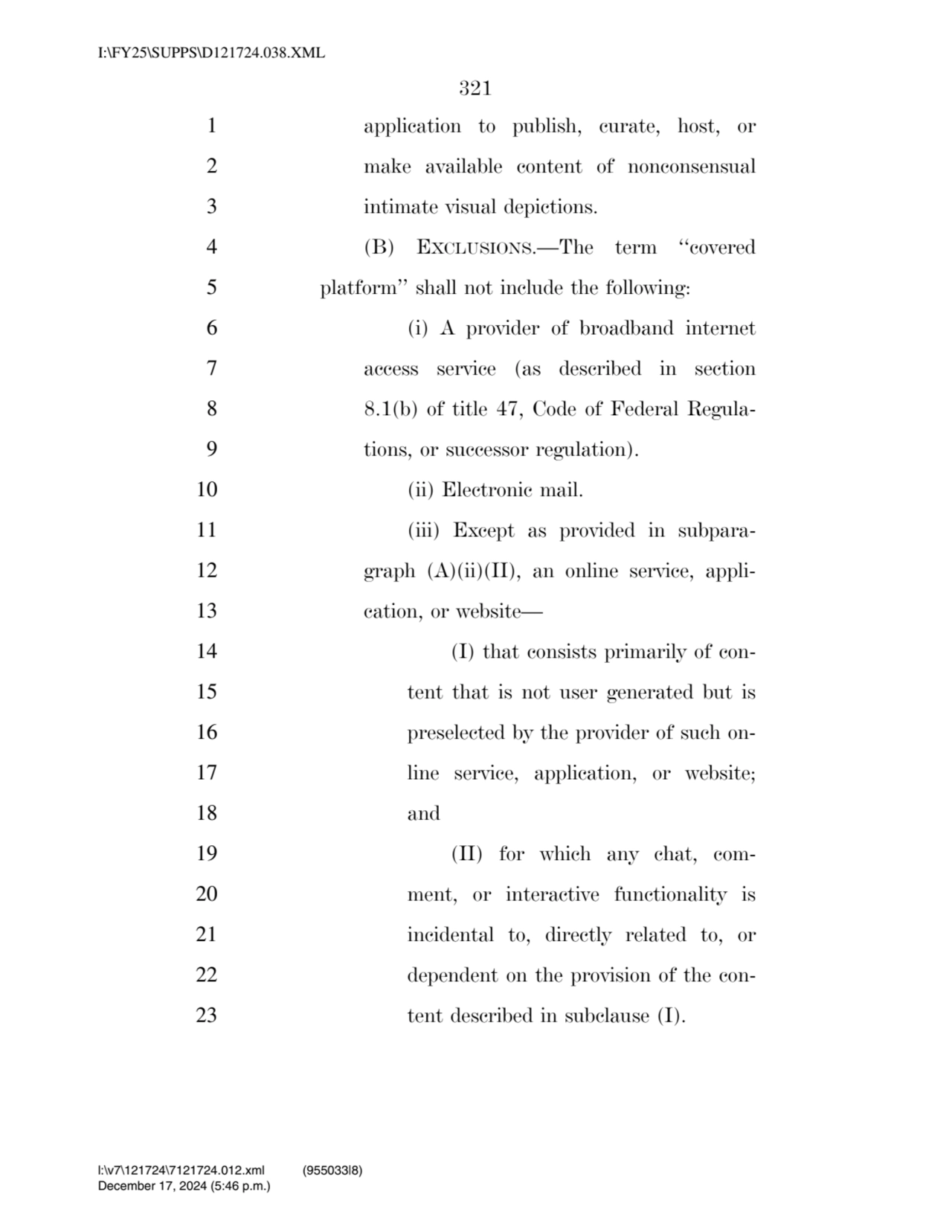 321 
1 application to publish, curate, host, or 
2 make available content of nonconsensual 
3 in…