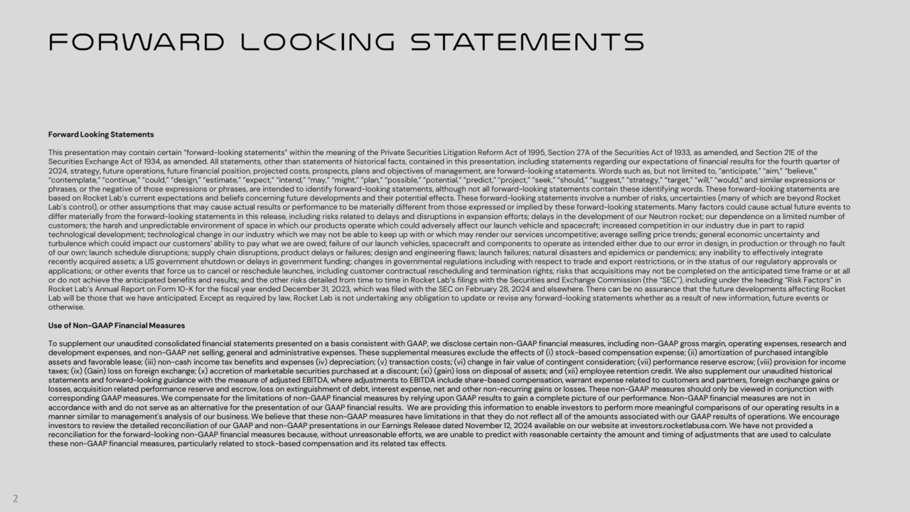 Forward Looking Statements
This presentation may contain certain “forward-looking statements” with…