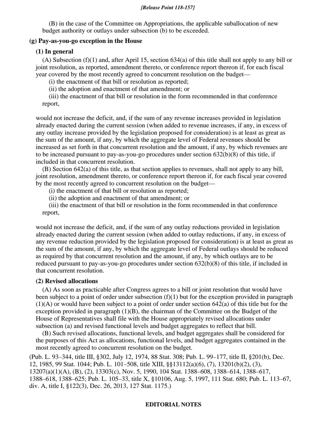 (B) in the case of the Committee on Appropriations, the applicable suballocation of new
budget aut…