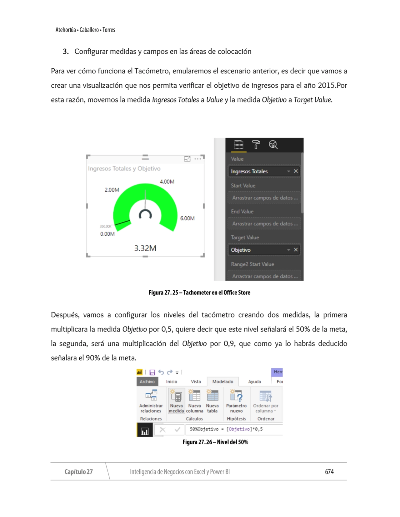 3. Configurar medidas y campos en las áreas de colocación
Para ver cómo funciona el Tacómetro, emu…