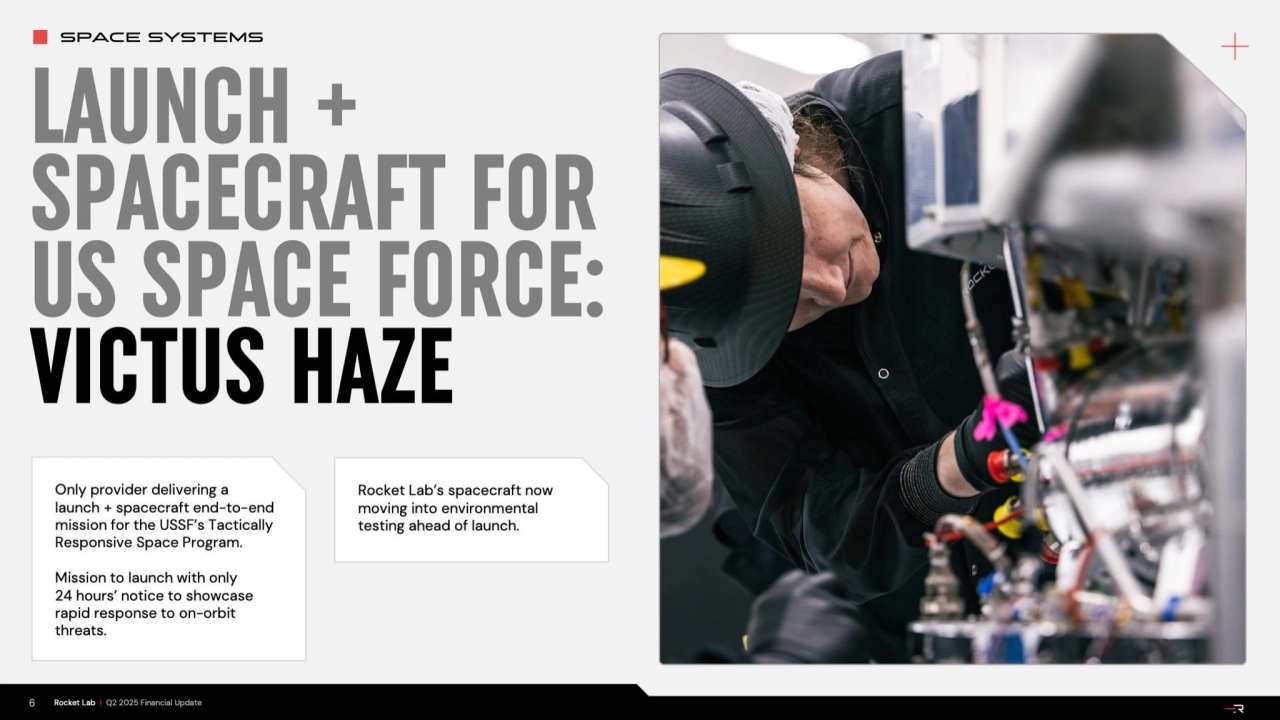 Rocket Lab Q2 2025 Investor Update: Business Highlights & Strategic Growth - Page 6