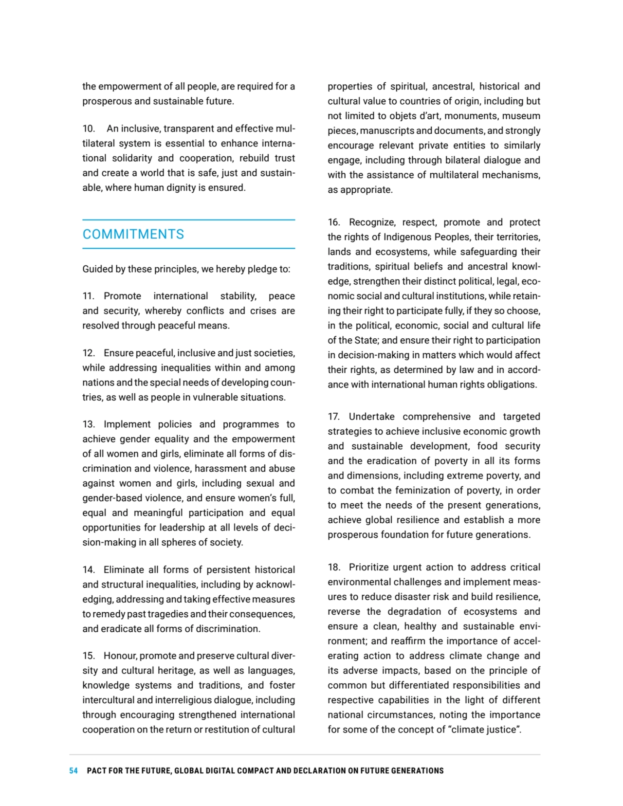 54 PACT FOR THE FUTURE, GLOBAL DIGITAL COMPACT AND DECLARATION ON FUTURE GENERATIONS
the empowerme…