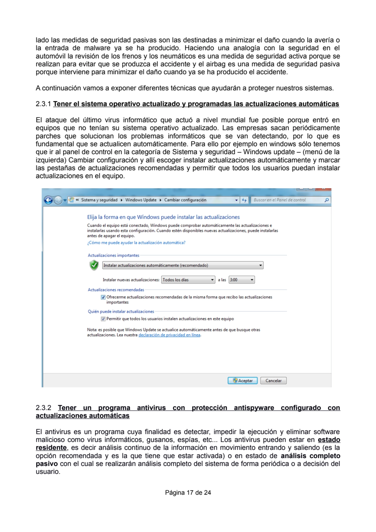 lado las medidas de seguridad pasivas son las destinadas a minimizar el daño cuando la avería o
la…