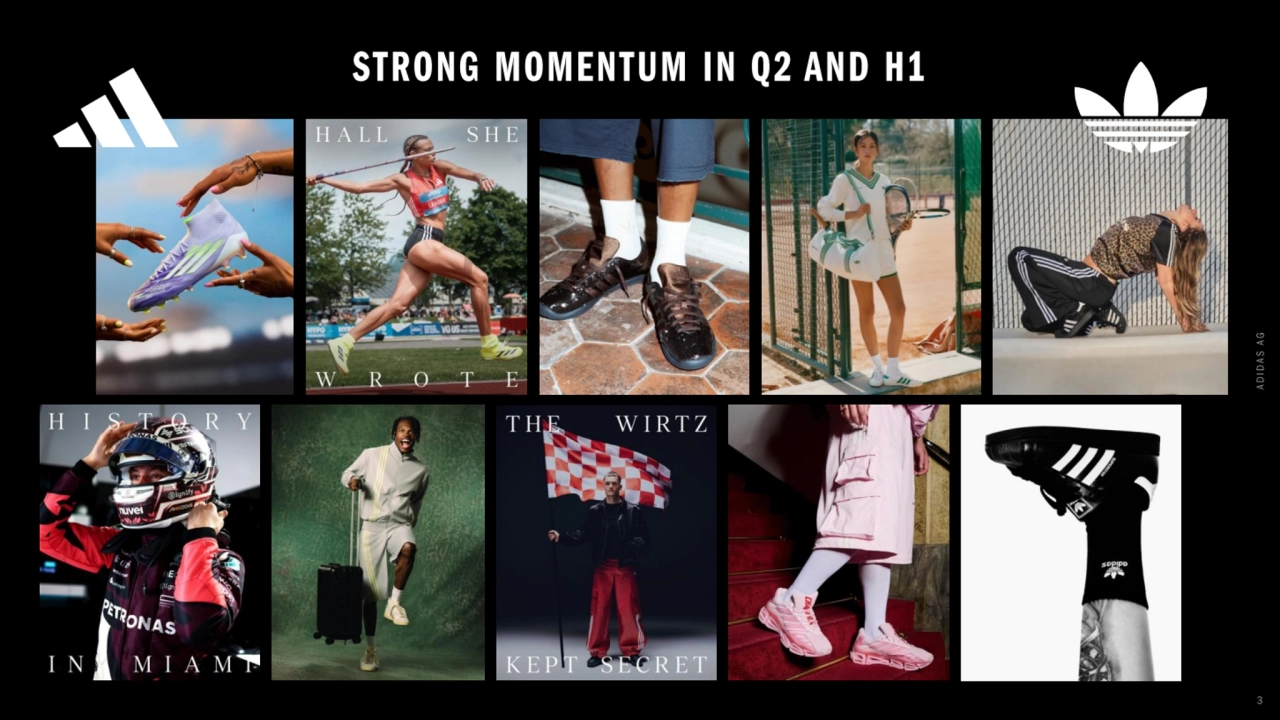 Adidas q2 2025 earnings presentation - Page 3