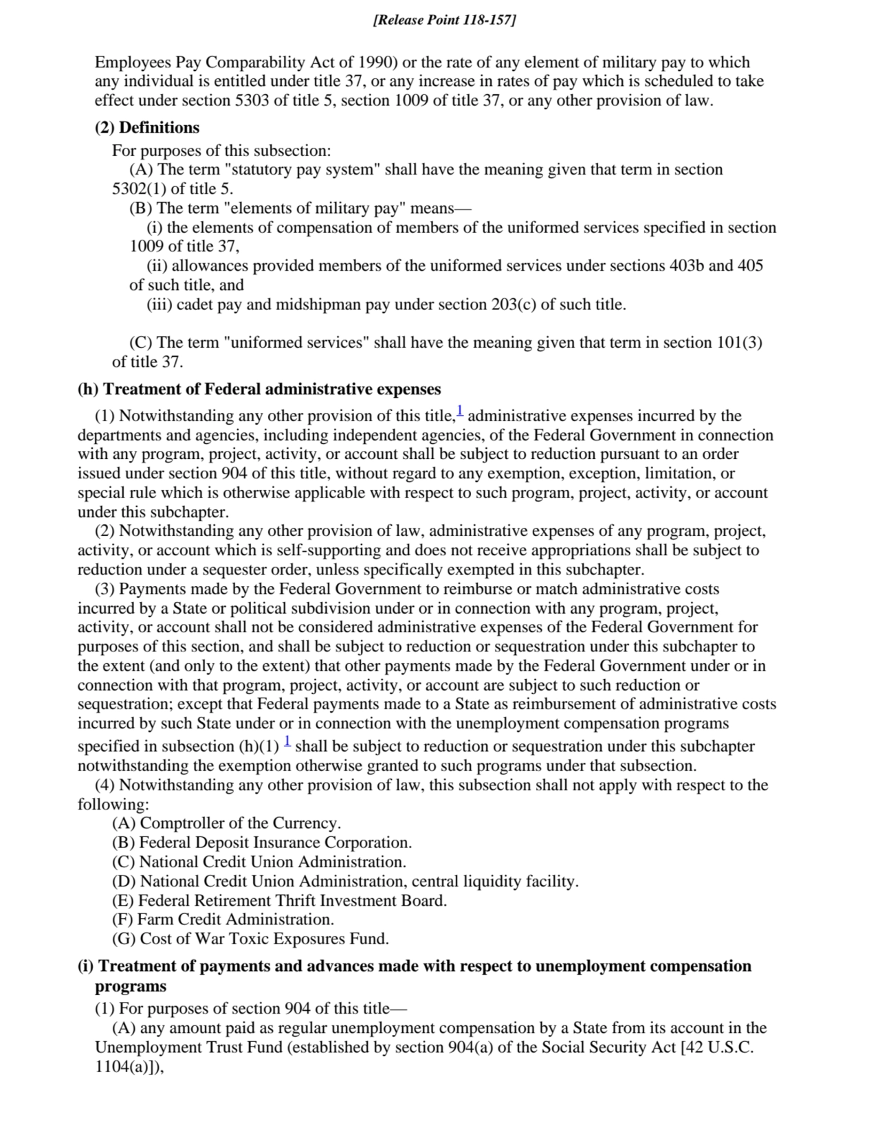 Employees Pay Comparability Act of 1990) or the rate of any element of military pay to which
any i…