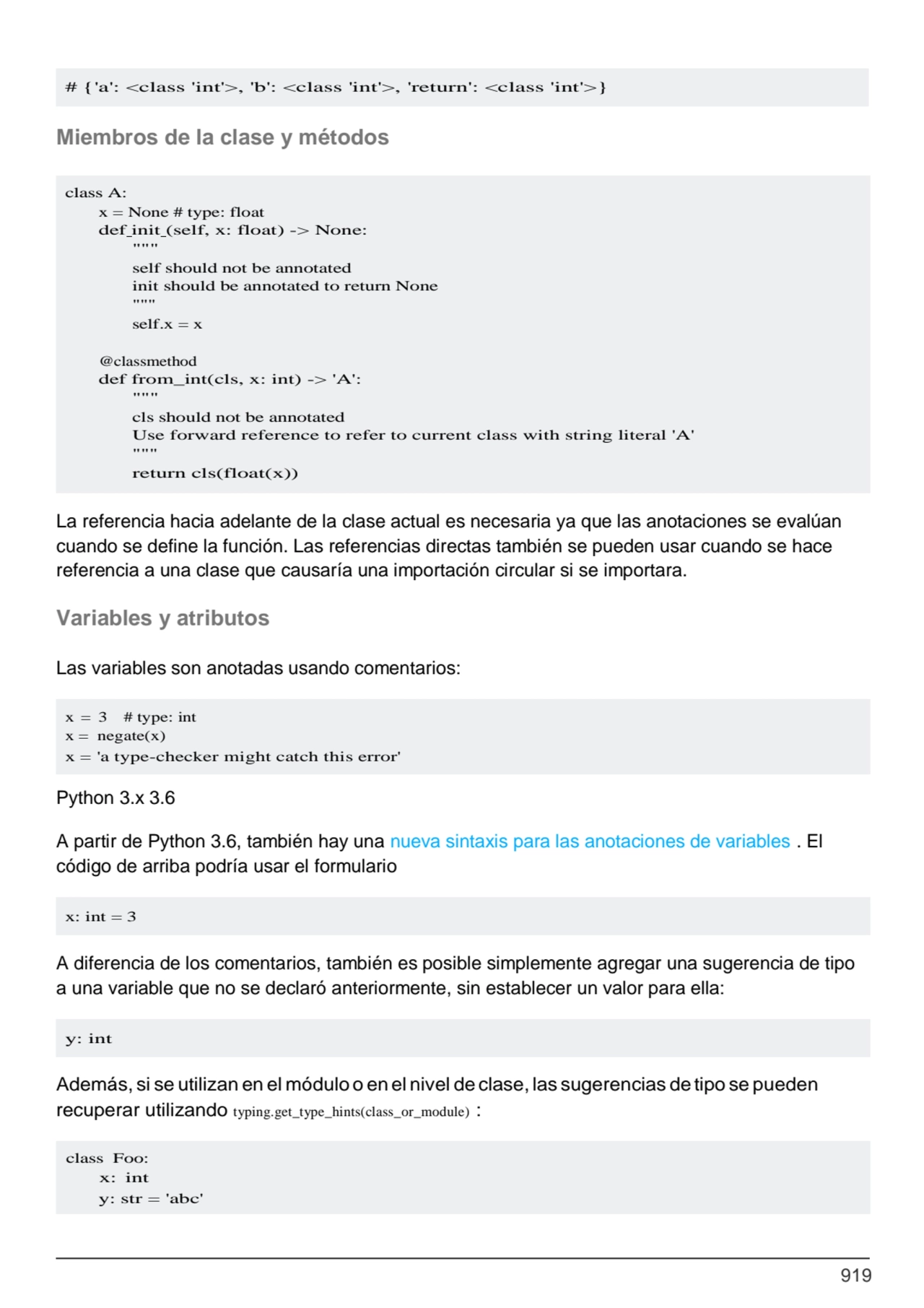 919
class A:
x = None # type: float
def init (self, x: float) -> None: 
"""
self should not be…