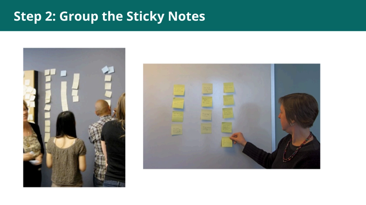 Step 2: Group the Sticky Notes