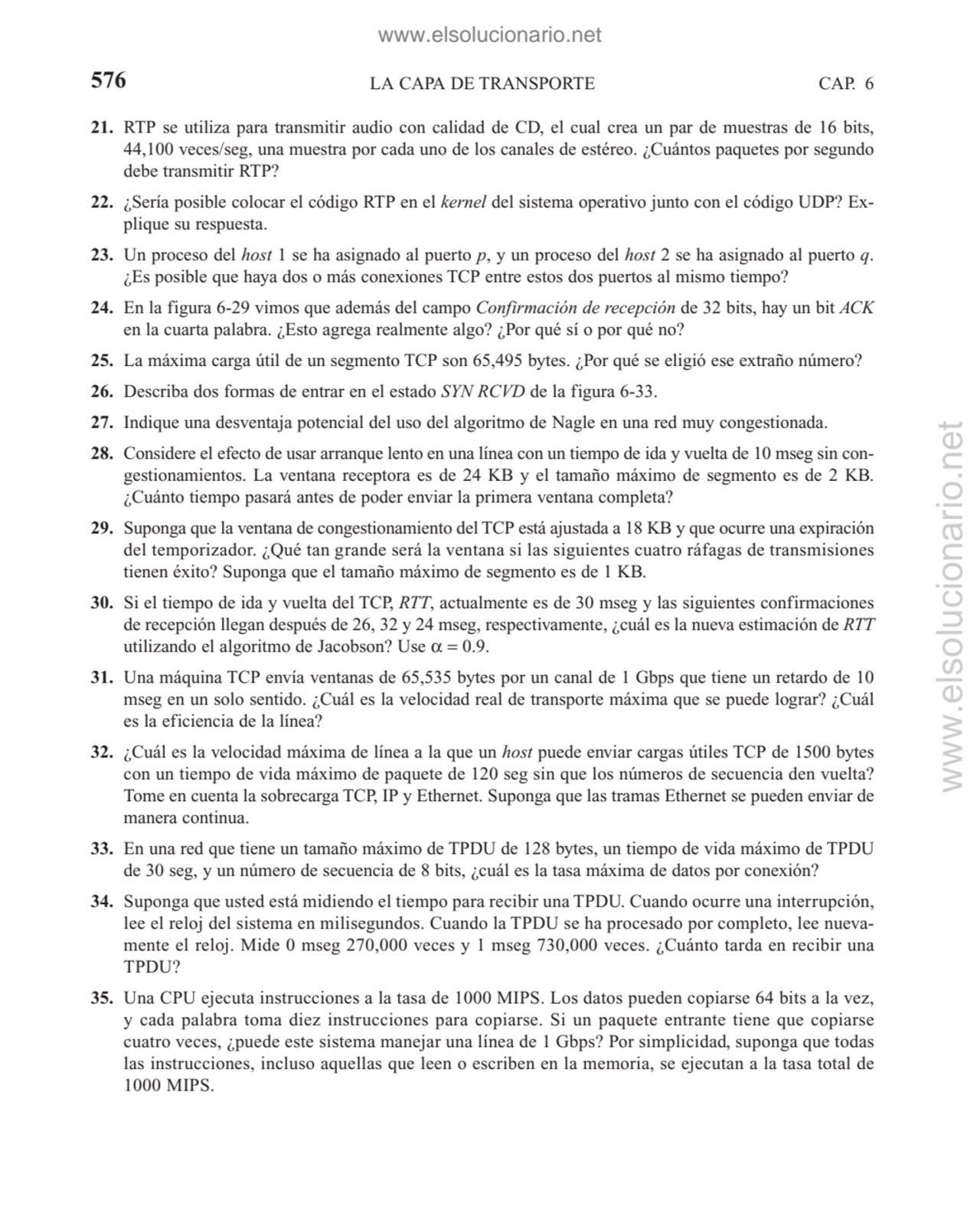 LA CAPA DE TRANSPORTE
21. RTP se utiliza para transmitir audio con calidad de CD, el cual crea un …