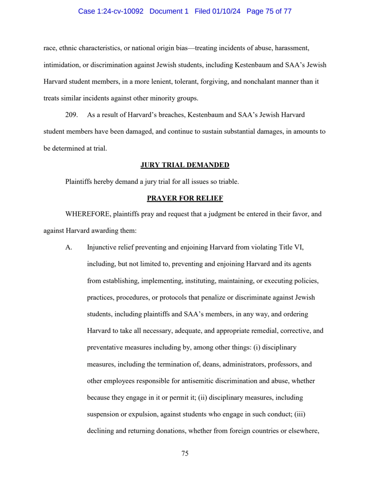 75 
race, ethnic characteristics, or national origin bias—treating incidents of abuse, harassment,…