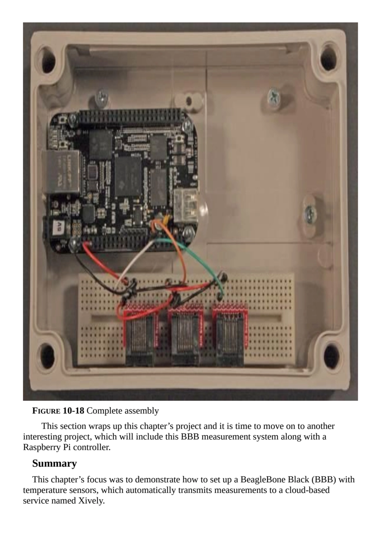 FIGURE 10-18 Complete assembly
This section wraps up this chapter’s project and it is time to move…