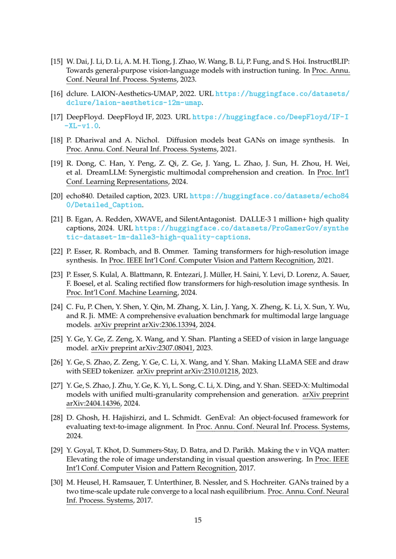 [15] W. Dai, J. Li, D. Li, A. M. H. Tiong, J. Zhao, W. Wang, B. Li, P. Fung, and S. Hoi. InstructBL…