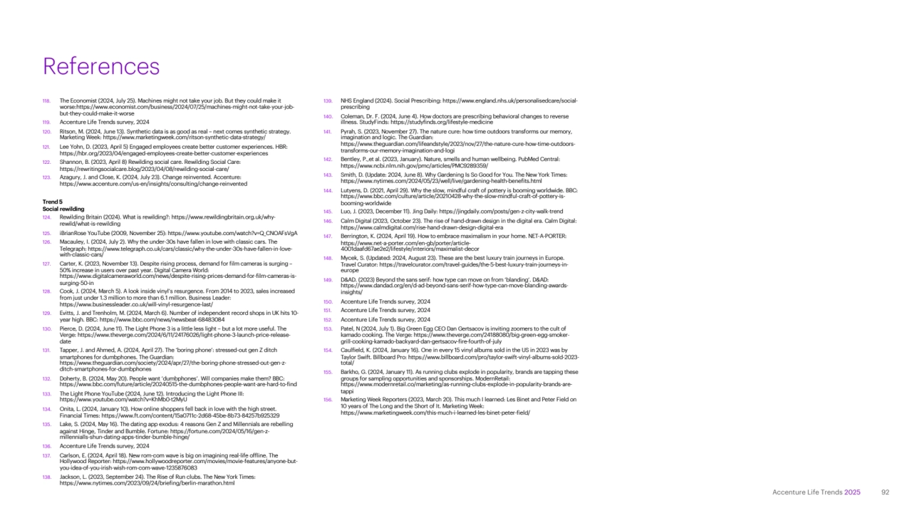 Accenture Life Trends 2025
References
118. The Economist (2024, July 25). Machines might not take…