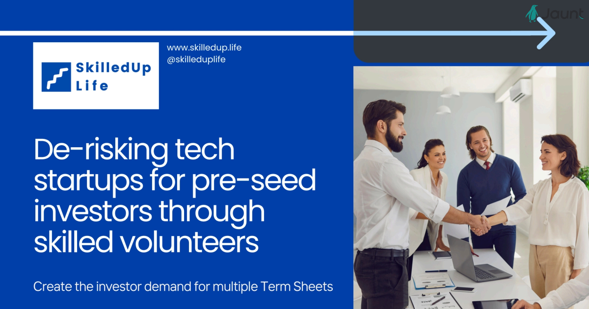 De-risking tech startups for pre-seed investors through skilled volunteers