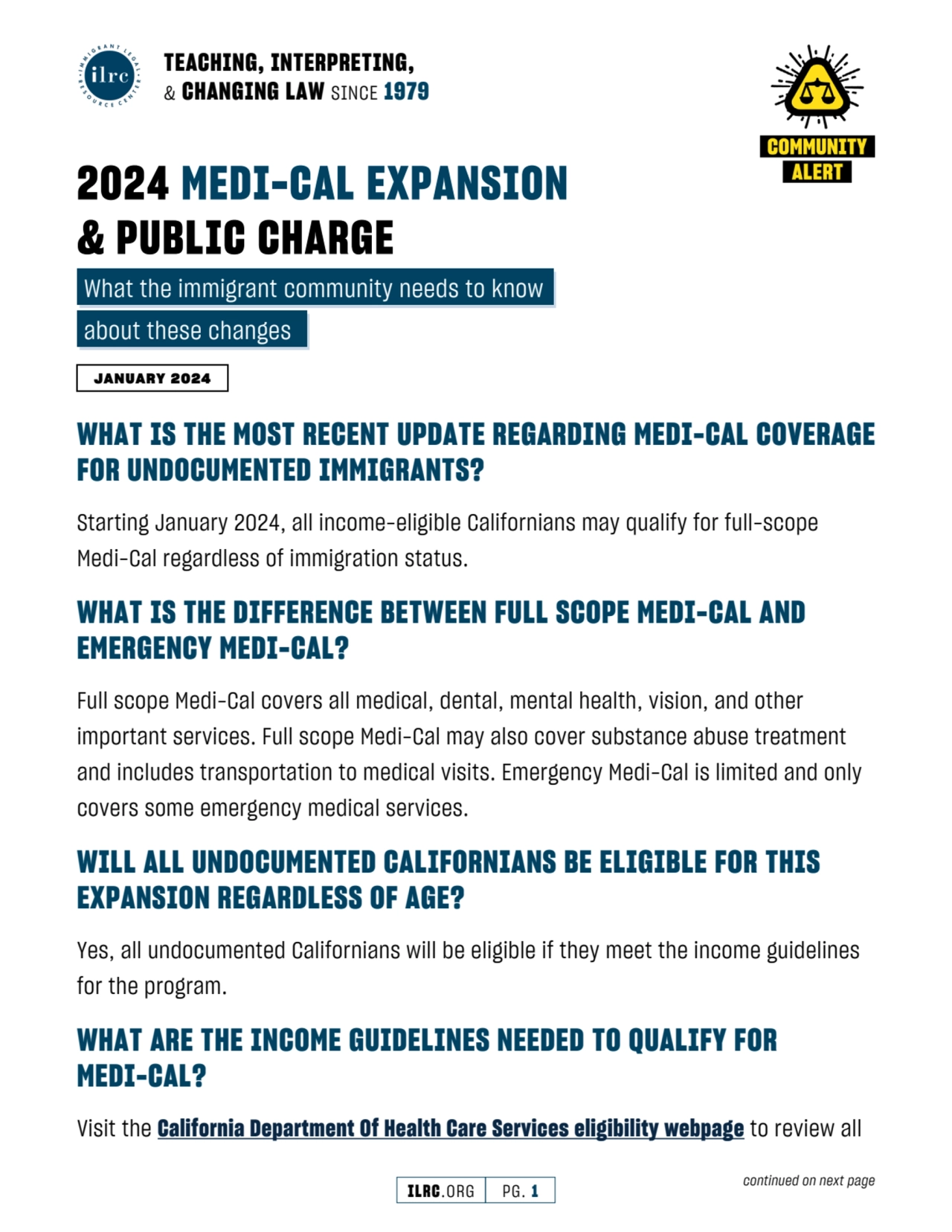 2024 Medi-Cal Expansion & Public Charge