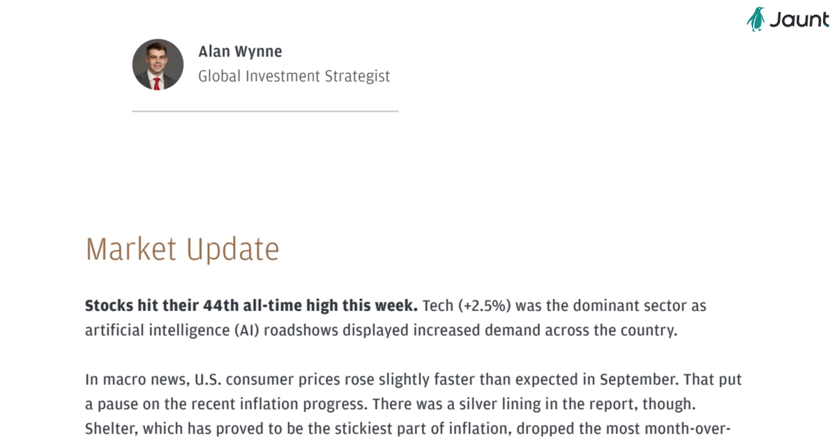 Fourth-Quarter Forecast: 3 Things That Could Affect Markets | J.P. Morgan