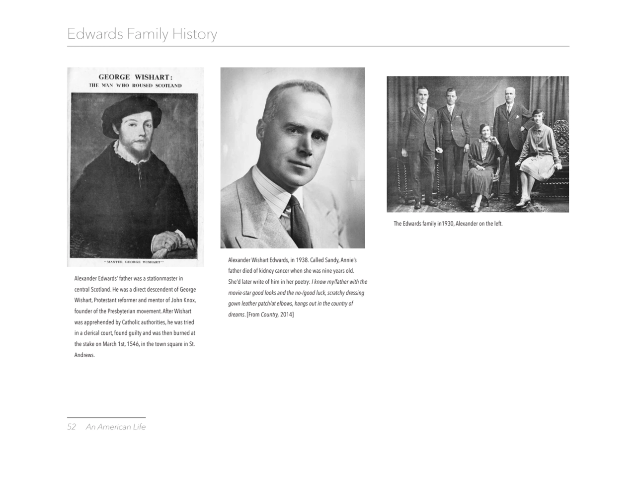 52 An American Life
Edwards Family History
Alexander Wishart Edwards, in 1938. Called Sandy, Anni…