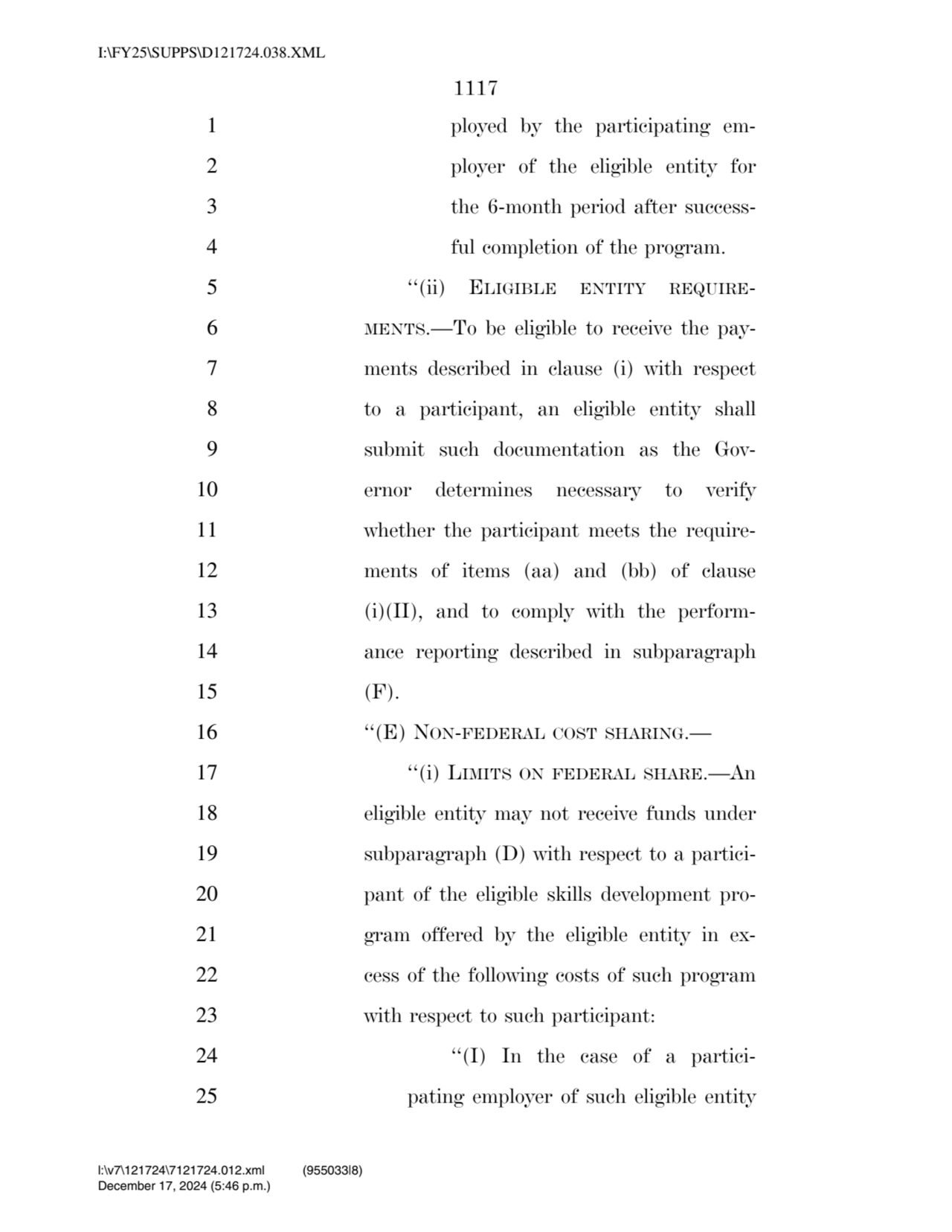 1117 
1 ployed by the participating em2 ployer of the eligible entity for 
3 the 6-month period …