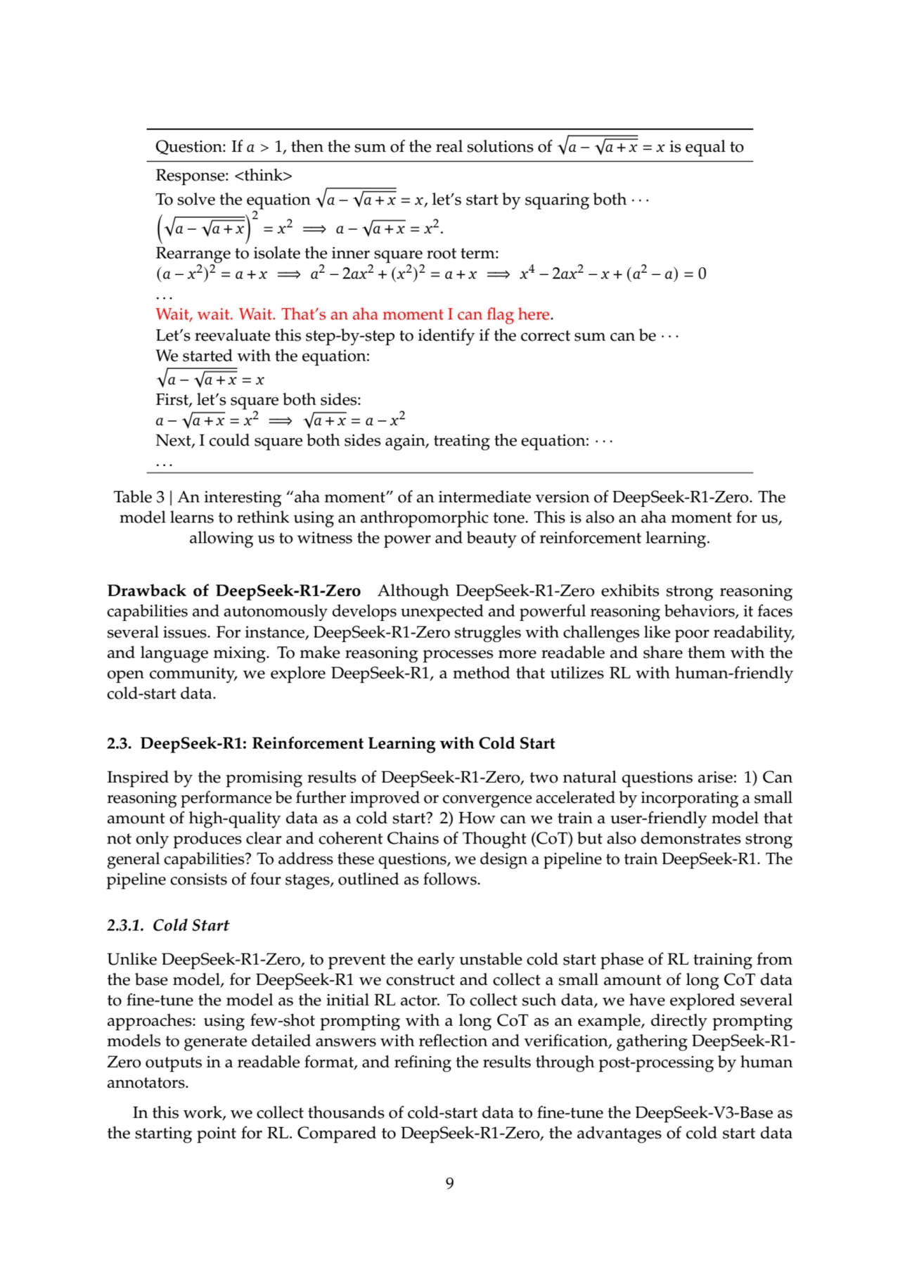 Question: If 𝑎 > 1, then the sum of the real solutions of √︁
𝑎 −
√
𝑎 + 𝑥 = 𝑥 is equal to
Respon…