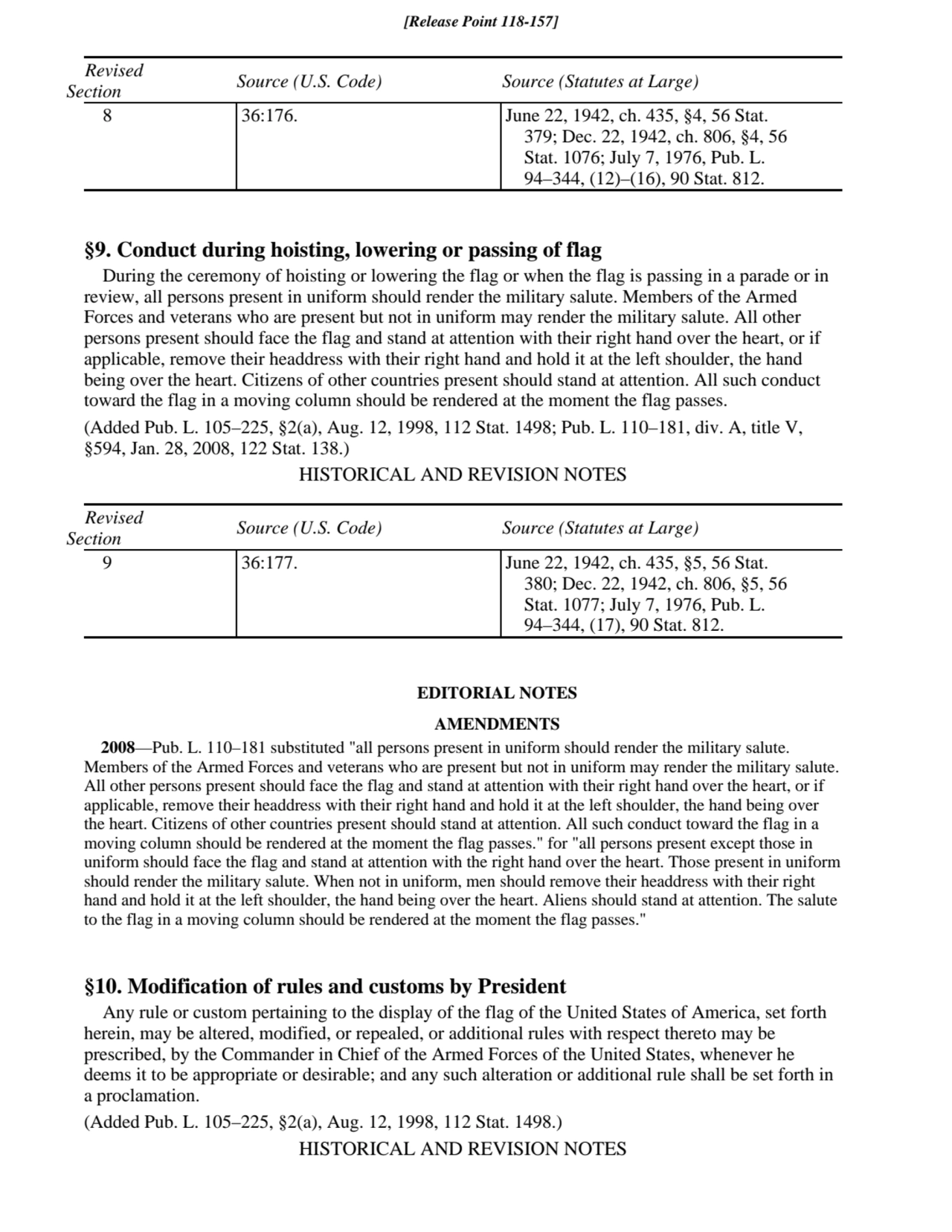 Revised
Section Source (U.S. Code) Source (Statutes at Large)
8 36:176. June 22, 1942, ch. 435, §…