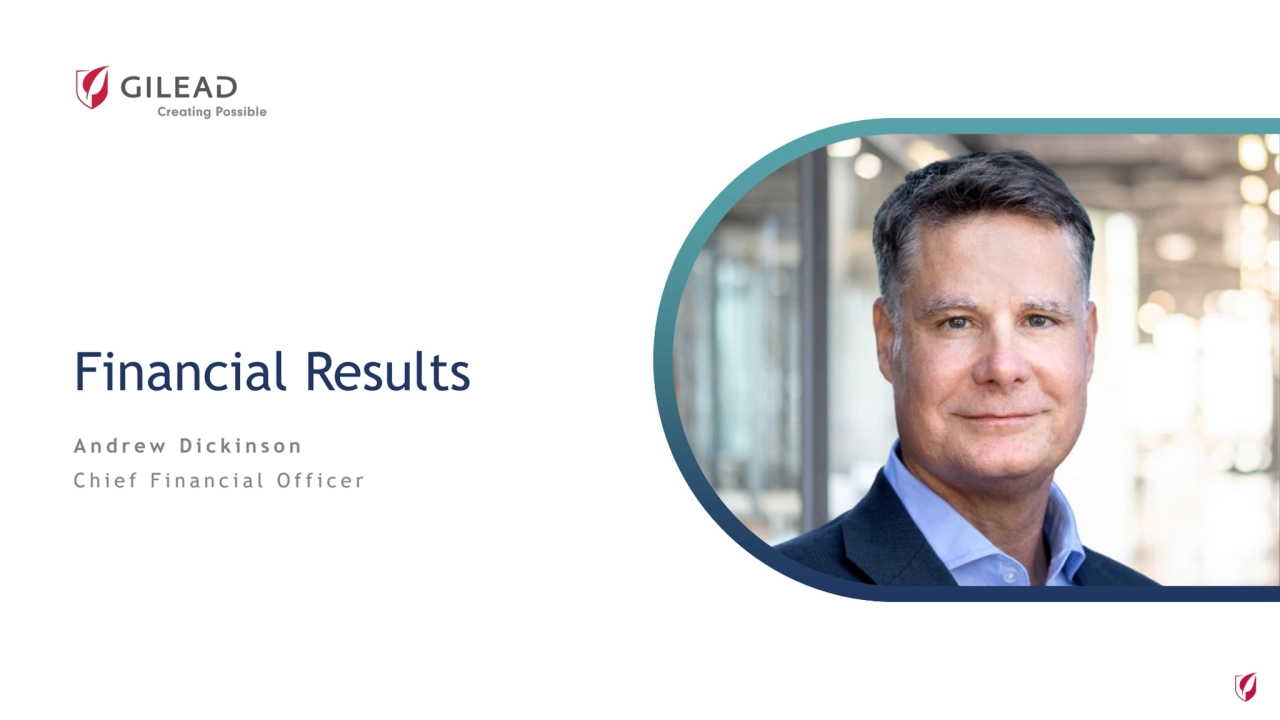 Andrew Dickinson
Chief Financial Officer
Financial Results