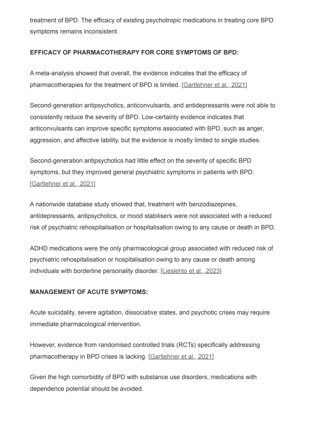 treatment of BPD. The efficacy of existing psychotropic medications in treating core BPD
symptoms …