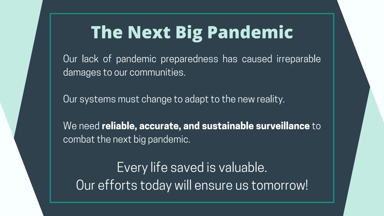 The Next Big Pandemic
Our lack of pandemic preparedness has caused irreparable
damages to our com…