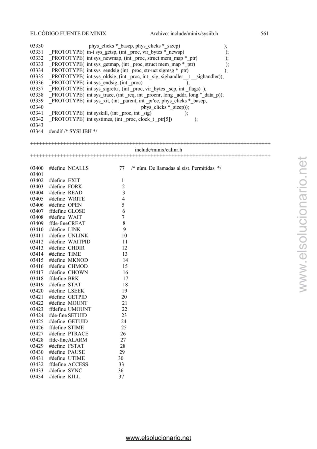 EL CÓDIGO FUENTE DE MINIX Archivo: include/minix/sysiib.h 561 
03330 phys_clicks *_basep, phys_cli…