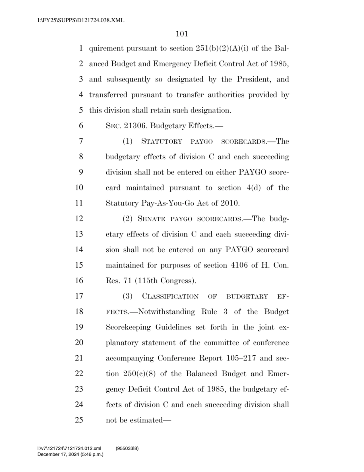 101 
1 quirement pursuant to section 251(b)(2)(A)(i) of the Bal2 anced Budget and Emergency Defic…