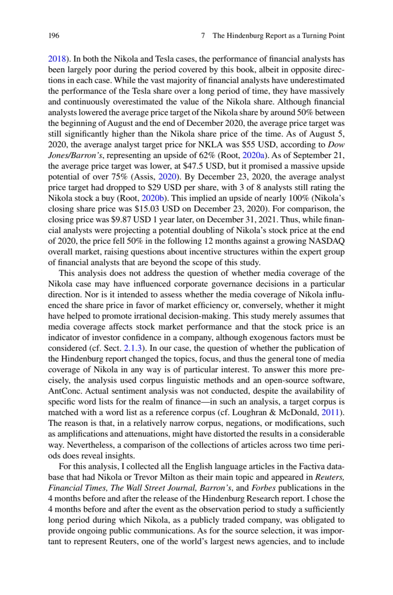 196
2018). In both the Nikola and Tesla cases, the performance of fnancial analysts has 
been lar…