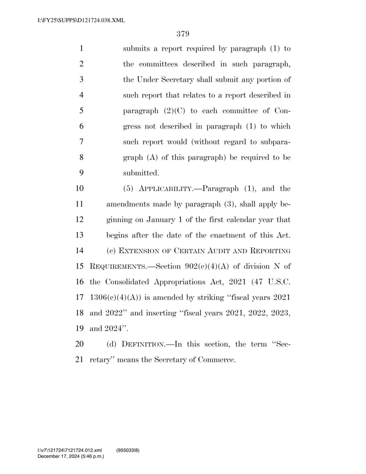 379 
1 submits a report required by paragraph (1) to 
2 the committees described in such paragrap…