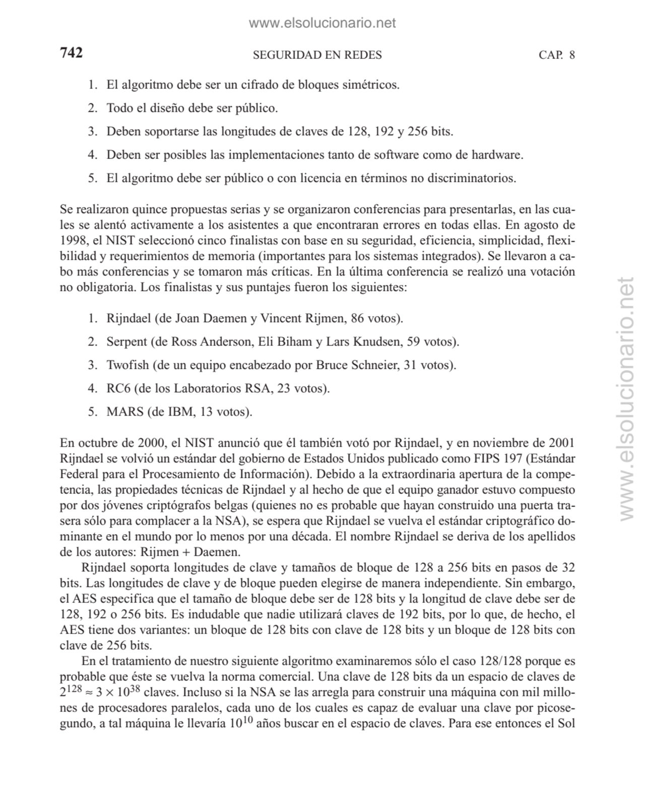 SEGURIDAD EN REDES
1. El algoritmo debe ser un cifrado de bloques simétricos.
2. Todo el diseño d…