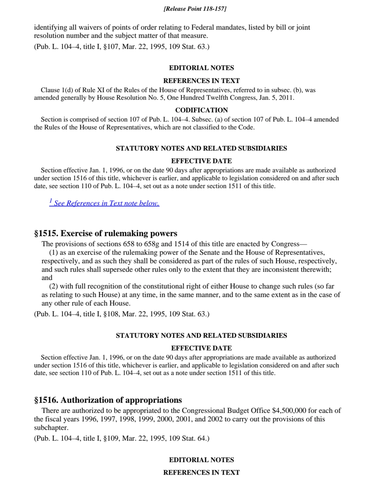 identifying all waivers of points of order relating to Federal mandates, listed by bill or joint
r…