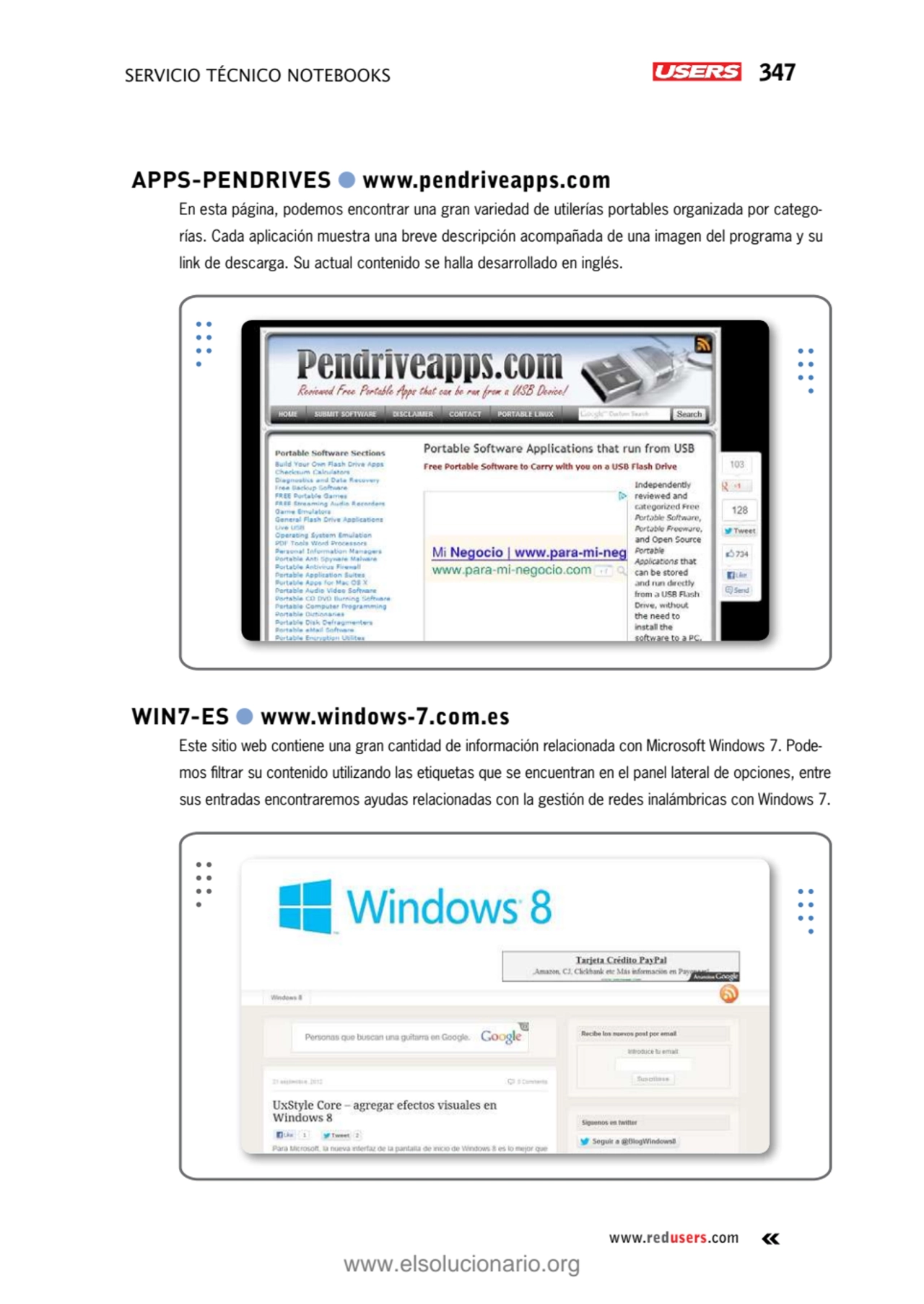 servicio técnico Notebooks 347
www.redusers.com
Apps-Pendrives ● www.pendriveapps.com 
En esta p…