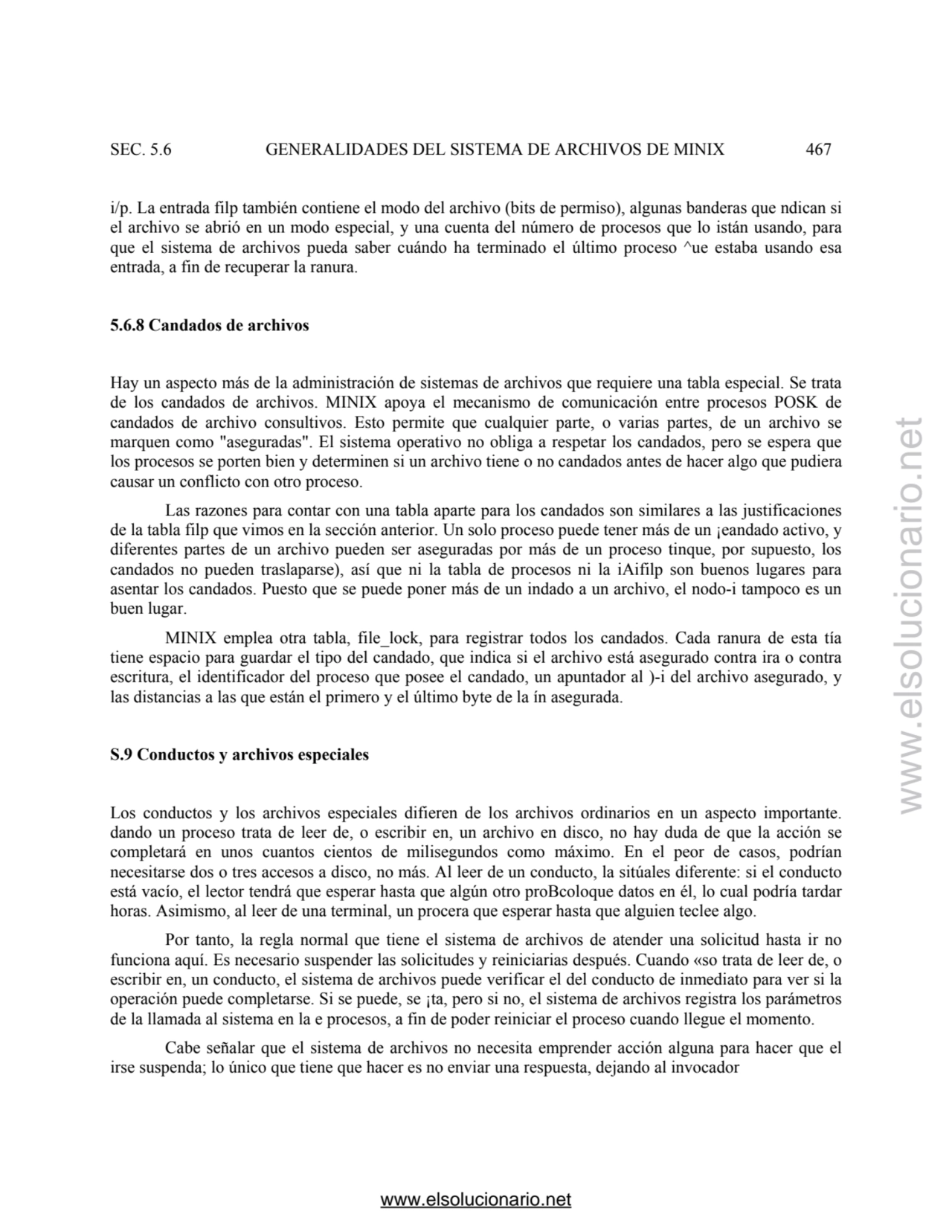 SEC. 5.6 GENERALIDADES DEL SISTEMA DE ARCHIVOS DE MINIX 467 
i/p. La entrada filp también contiene…