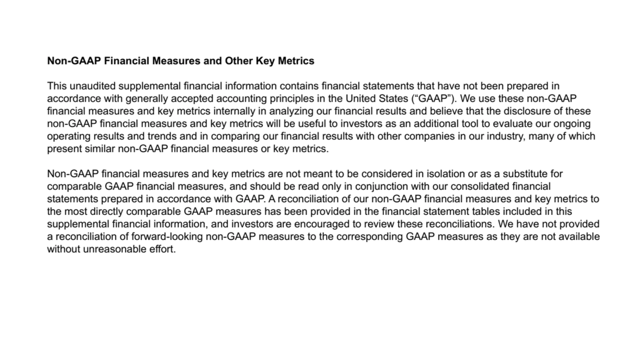 Supplemental Financial Information Q1'25 quarterly Palo Alto network 