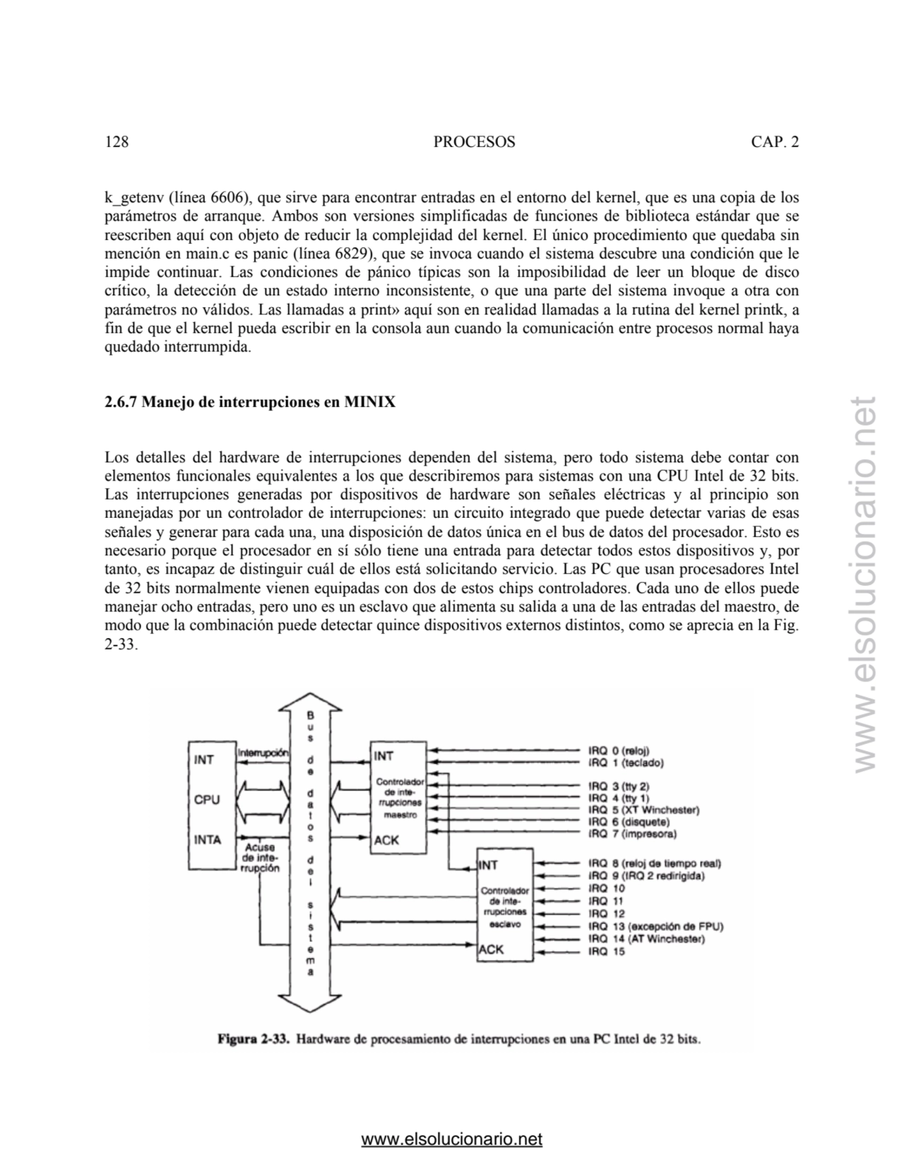 128 PROCESOS CAP. 2 
k_getenv (línea 6606), que sirve para encontrar entradas en el entorno del ke…