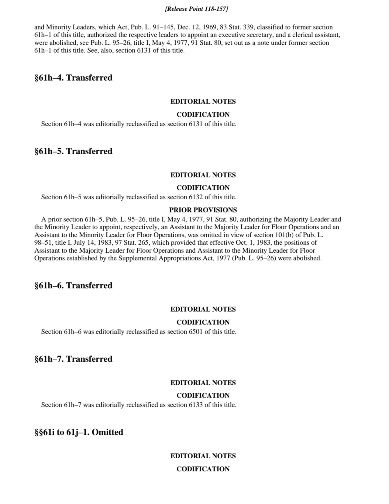 and Minority Leaders, which Act, Pub. L. 91–145, Dec. 12, 1969, 83 Stat. 339, classified to former …