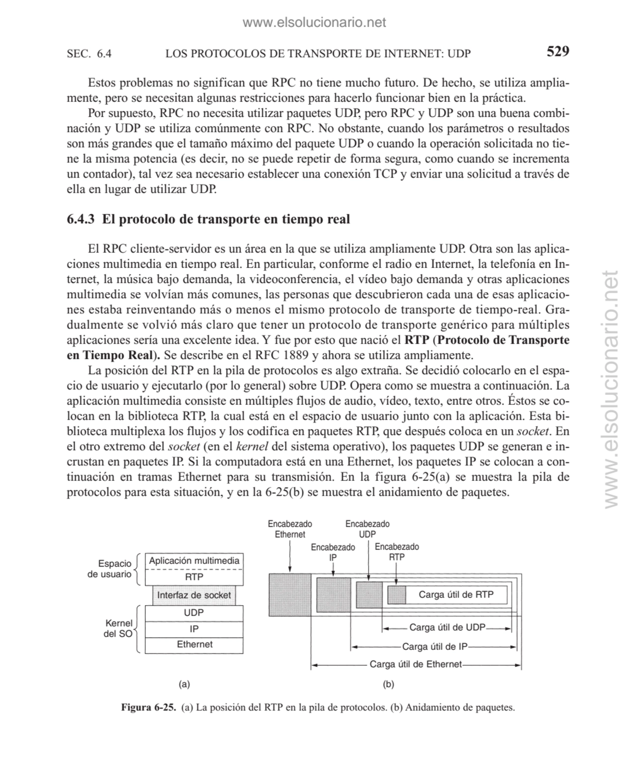 LOS PROTOCOLOS DE TRANSPORTE DE INTERNET: UDP
Estos problemas no significan que RPC no tiene mucho…