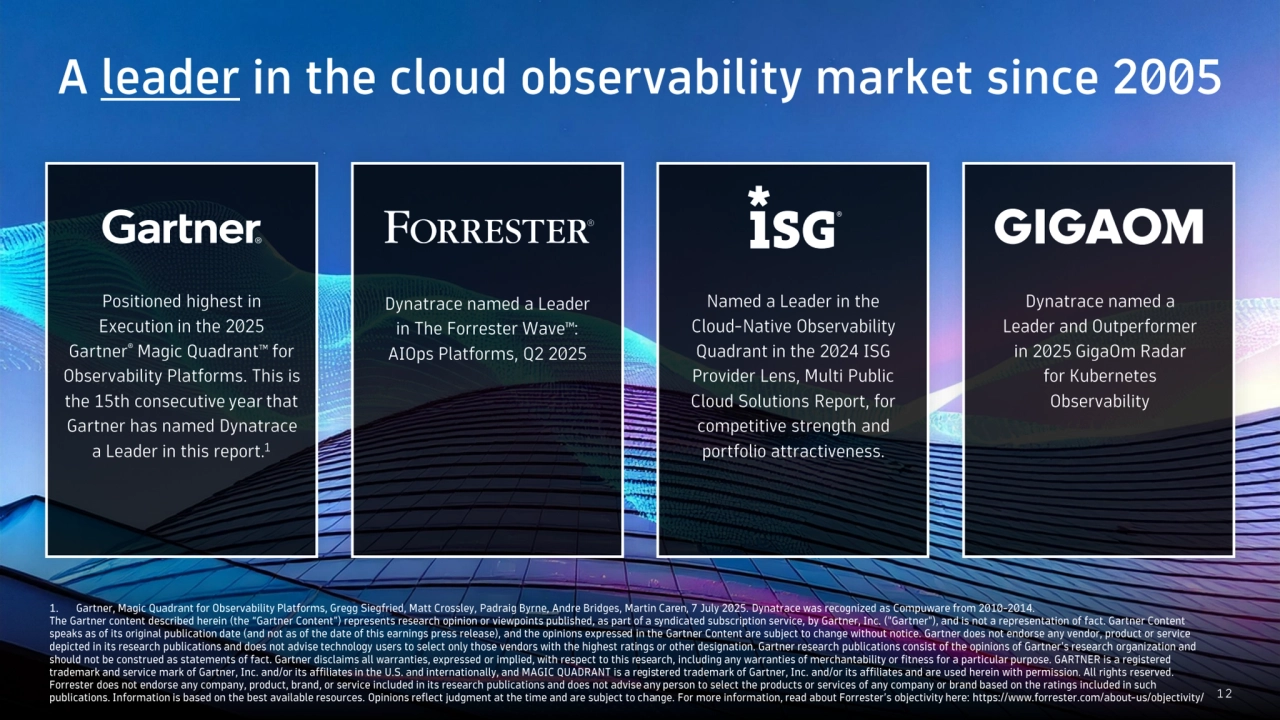 Dynatrace: Q1 2026 Investor Update - Page 12