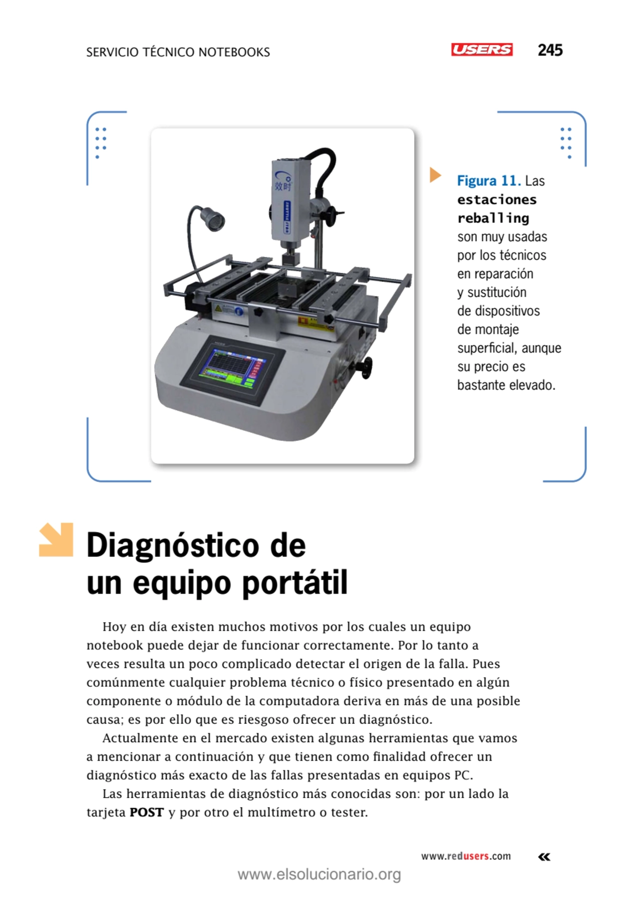 servicio técnico Notebooks 245
www.redusers.com
Diagnóstico de 
un equipo portátil
Hoy en día e…